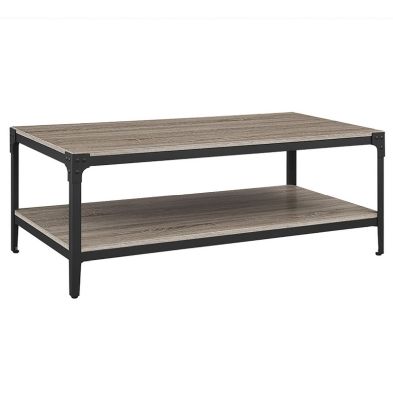 See more information about the Essentials Coffee Table Metal & Wood Natural 1 Shelf